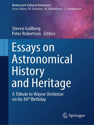 cover image of Essays on Astronomical History and Heritage